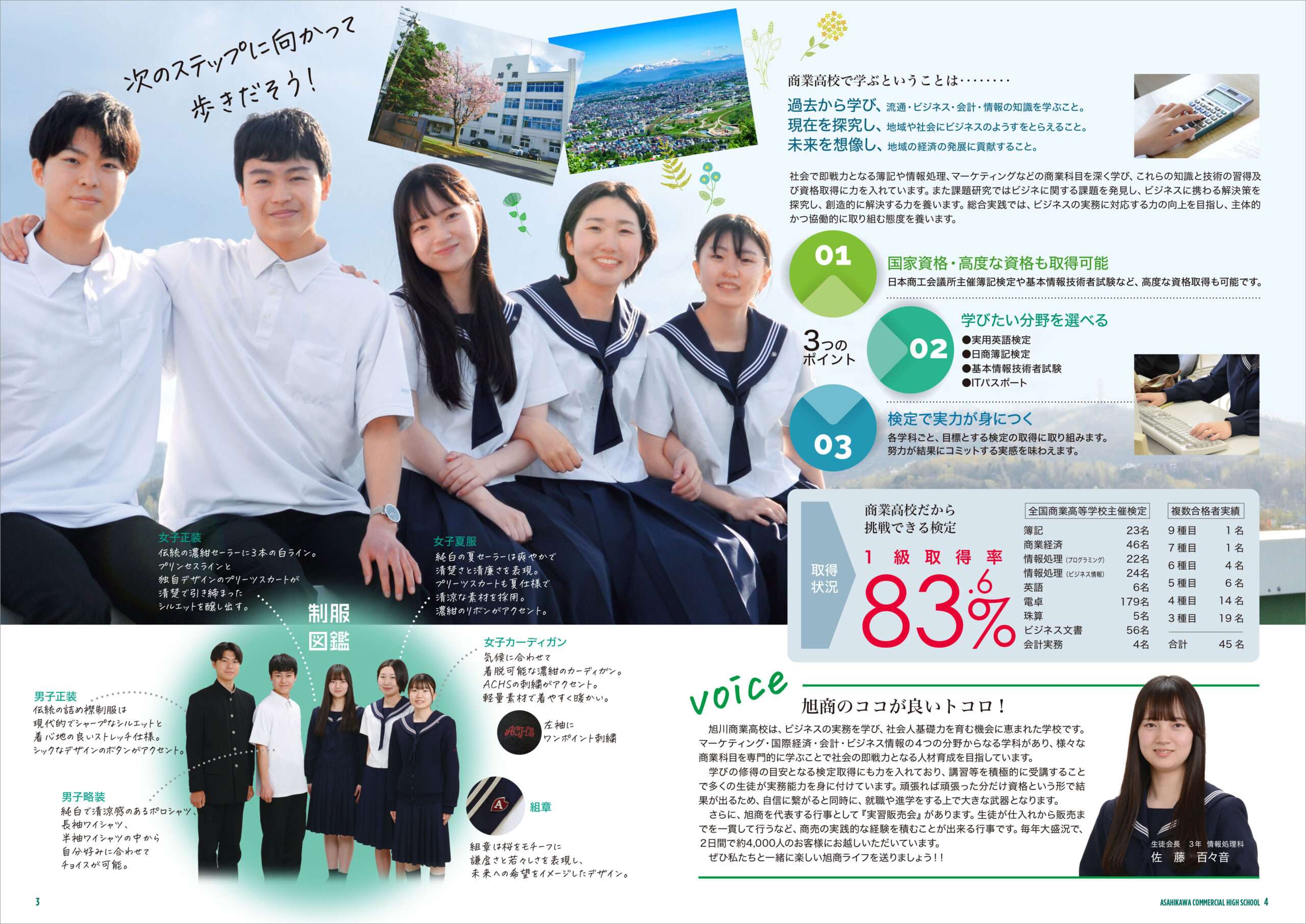 北海道のその他 旭川商業高校 夏冬一式